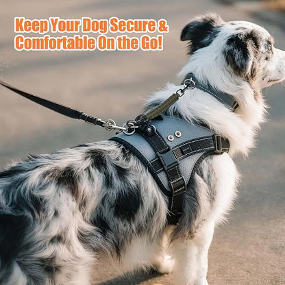 Dog Collar Safety Clip, Collar Companion, Handmade Backup Safety Strap, Double-Ended Clip Leash Connector, Suitable for Dog Harnesses, Prong, Pinch Collars (Army Green, 1 Pack)