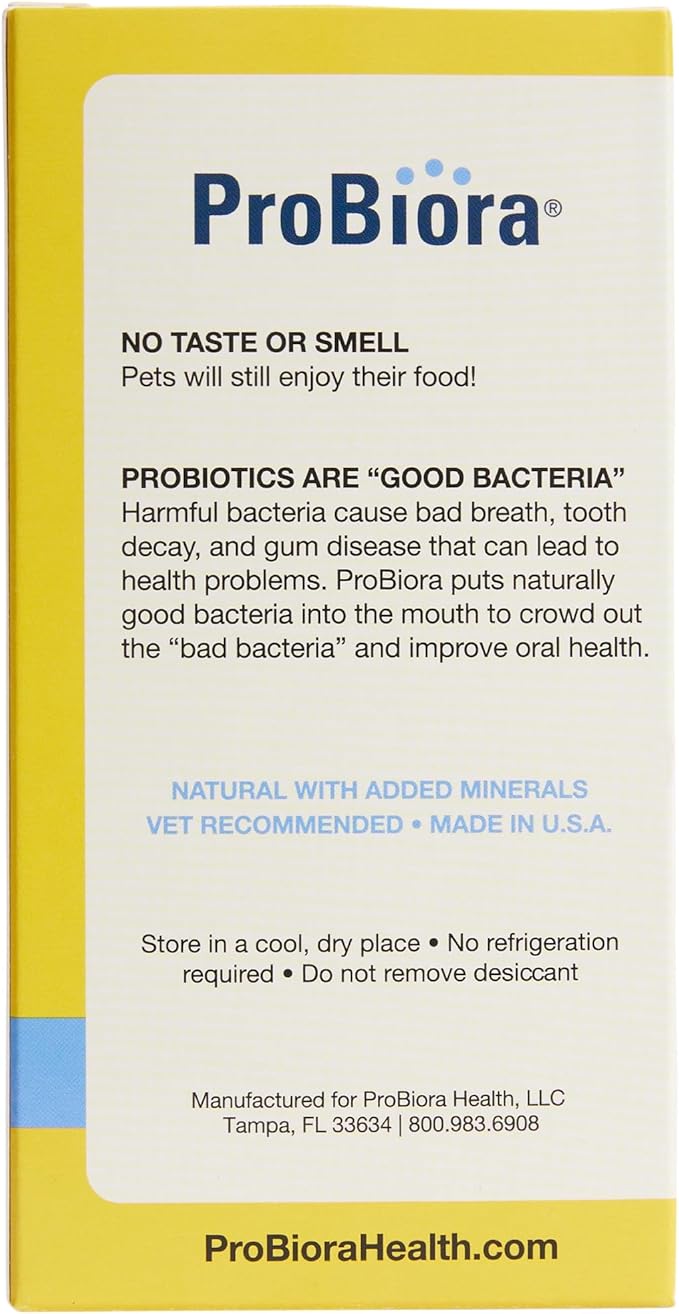 Probiora for Dogs | Dog Probiotic Supplement for Oral Care | Pet Probiotics to Reduce Bad Breath | Dog Nutritional Supplement for Dental Health | 30 Servings (Jar)