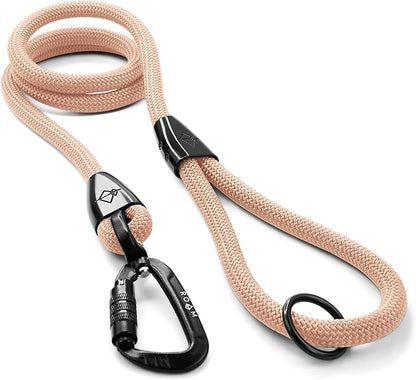 MADE TO ROAM Premium Explorer Leash - Climbing Rope Leash with Autolocking Aviation Aluminum Carabiner - Carolina Blooms, 6ft