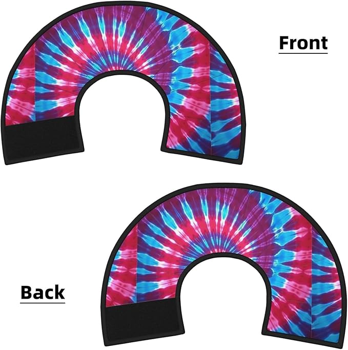 Adjustable Pet Cone for Small Dogs Tie Dye, Lightweight Elizabethan Collar for Cats, Puppies, and Dogs After Surgery, Prevent Licking