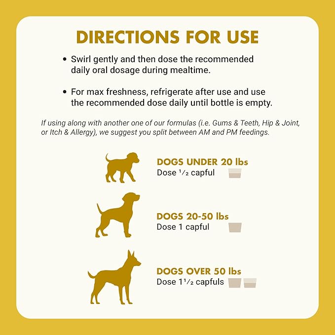 Premium Easy to Dose Liquid for All Dogs with Cranberry & D-Mannose: Comprehensive Dog Formula for Kidney & Bladder Support