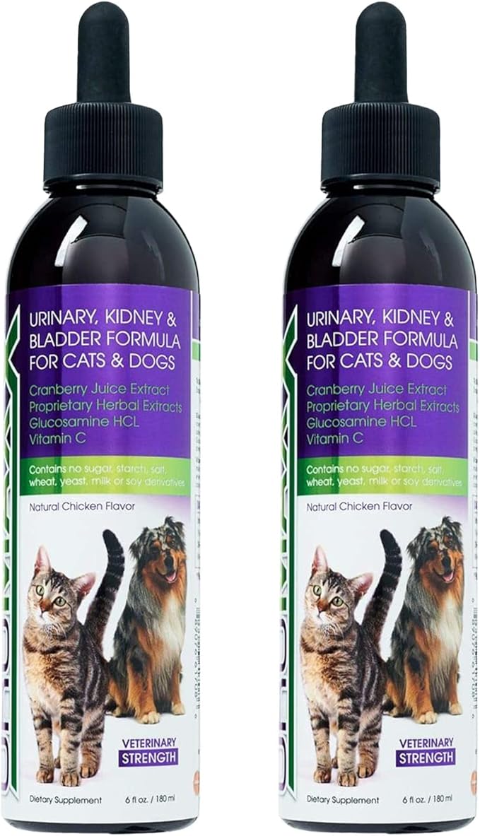 UroMAXX Urinary Tract, UTI, Kidney & Bladder Formula for Cats and Dogs, 6 oz Bottle, (2 Pack)