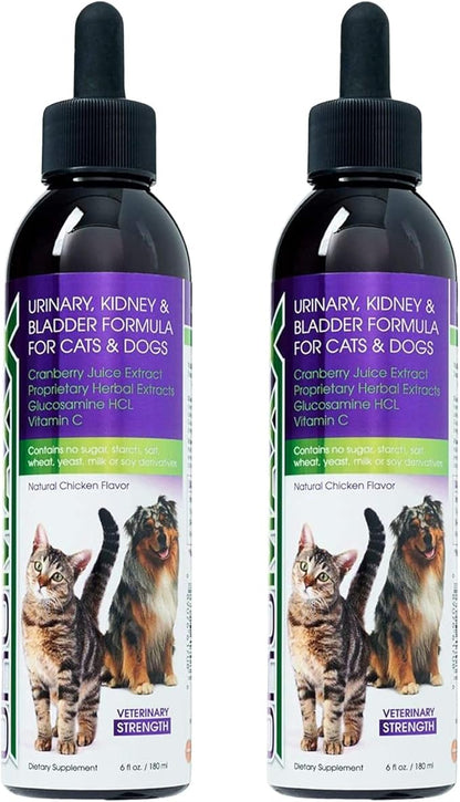 UroMAXX Urinary Tract, UTI, Kidney & Bladder Formula for Cats and Dogs, 6 oz Bottle, (2 Pack)