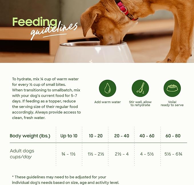 smallbatch Pets Freeze-Dried Raw Dog Food – Chicken Recipe –20 oz Small Bites – High Protein, Grain Free – Complete Meal or Topper – Made in USA with Organic Superfoods (20 Oz, Chicken)