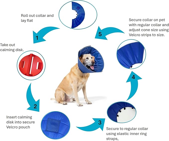 Calm Paws Dog Caring Collar W/Calming (XLarge)
