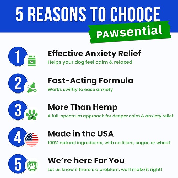 Advanced Hemp Calming Chews for Dogs - Dog Calming Chews - 120 Anxiety Relief Treats - Hemp Oil - Dog Calming Treats - Sleep Calming Aid - Calming Hemp Treats for Joint Health
