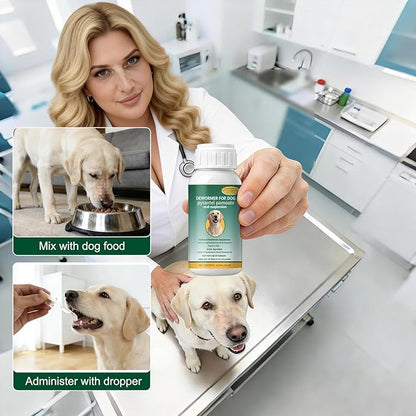 Dog Dewormer Liquid for Dogs for All wormers – Pyrantel Pamoate Dewormer for Roundworms & Hookworms, 120 mL (4.2 fl oz)