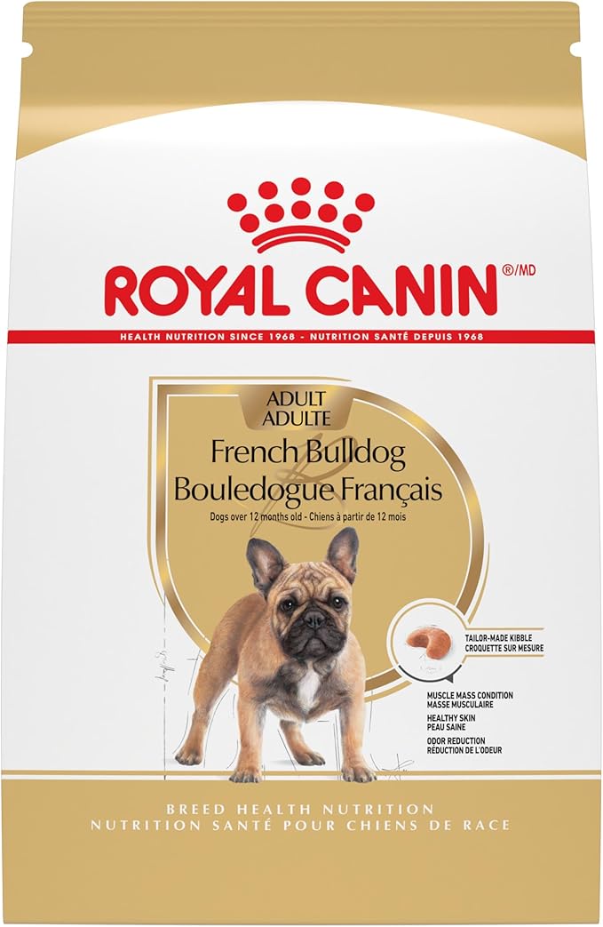 Royal Canin Breed Health Nutrition French Bulldog Adult Dry Dog Food, 17 lb Bag