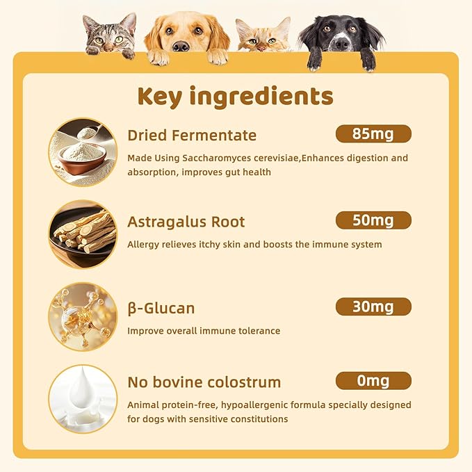 Dog Allergy Relief Chews - Dogs Chew for Itching Relief and Skin Allergy- Soft Probiotics Chew for Dogs Digestive Health Gut Health & Immune System-Skin and Coat Health-100ct