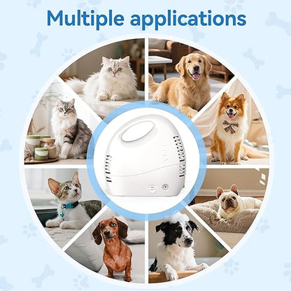 Portable Pet Nebulizer, Compressor Nebulizer with Mask for Cats and Dogs, Dual Modes Fit for Pet Breathing Problems
