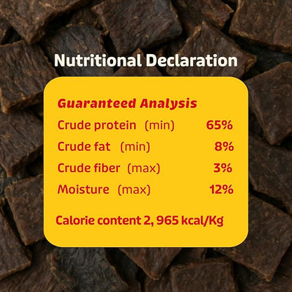 Lovie Beef Lung Dog Treats - Dehydrated Air Dried Soft Bites, Single Ingredient, Protein Rich, 16 oz