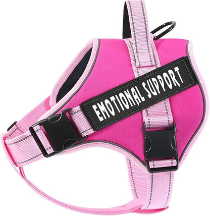 voopet Emotional Support Dog Harness, Professional Service Dog Vest Harness for Small Medium Large Dogs, Reflective Breathable and Adjustable No Pull/Choke ESA Essential Harness