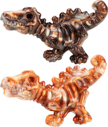 2 Pack Indestructible Dog Toys for Aggressive Chewers: Ultra-Dense Nylon, Bacon Flavor Chew Bones, Heavy Duty Tough Toys for Large Dogs 20-90 lbs, Long Lasting & Keep Them Busy
