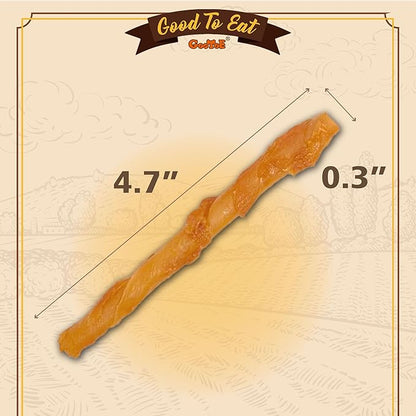 Gootoe Turkey Tendons for Dogs –All-Natural, Hypoallergenic Dog Treats, Rawhide Alternative, Long Lasting Puppy Chews, Healthy Dog Treats for Small Breeds, Twists (S), 10 Count Pack