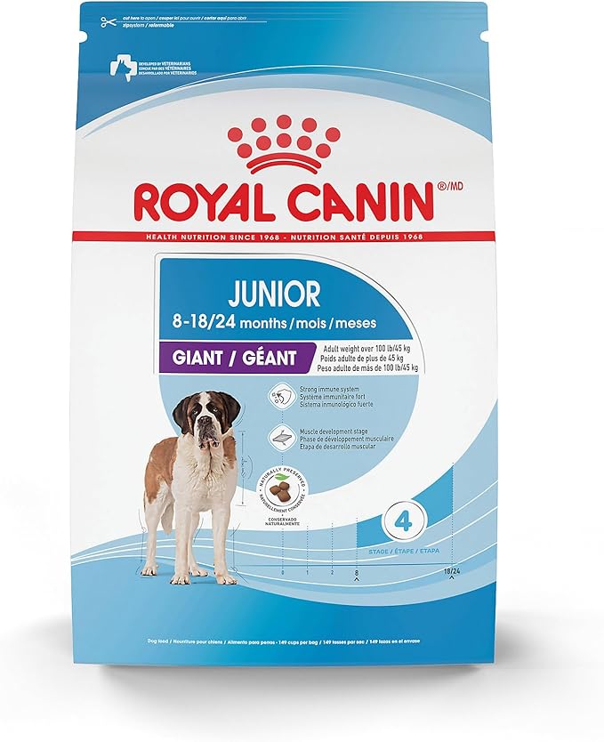 Royal Canin Size Health Nutrition Giant Junior Puppy Dry Dog Food, 30 lb Bag