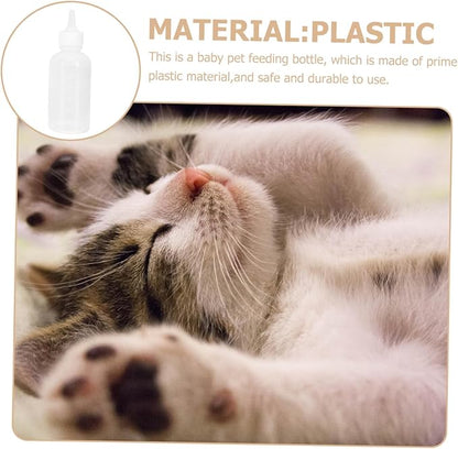 4pcs Reusable Pet Feeding Bottles Cat Milk Bottle Dog Puppy Kitten Nursin Kit