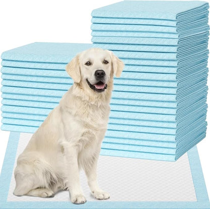 IMMCUTE Large Dog Pee Pads 28"x30"-30 Count | Large Puppy Pee Training Pads Super Absorbent & Leak-Proof | Disposable Pet Piddle and Potty Pads for Puppies | Dogs | Doggie| Cats | Rabbits