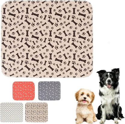 Pet Pee Pad,Pee Pads for Dogs with Pheromones,Washable Reusable Puppy Training Pads with 4-Layer Leak Protection,Easy to Clean,Odor Control, and Non-Slip Base (Pink)