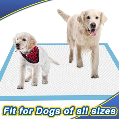 Dog Pee Pads Extra Large 80 Count, Thicken Dog Training Pads 30"x36", Puppy Pee Sheets XL for Indoor, Outdoor Use, Heavy Absorbent Disposable Underpads, Blue