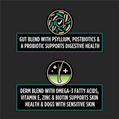 Purina Pro Plan Veterinary Supplements Multi Care Canine Chews for Dogs, with Omega 3, Supports Skin, Immune and Gut Health - 30ct Pouch (Pack of 2)