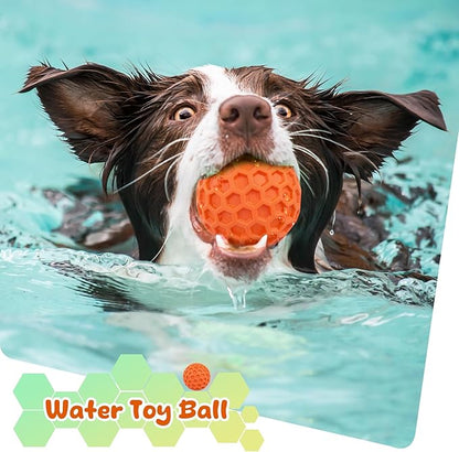 Squeaky Dog Toys for Aggressive Chewers, Indestructible Dog Balls for Aggressive Chewers, Squeaky Balls for Dogs, Interactive Toys for Large Dogs to Relax