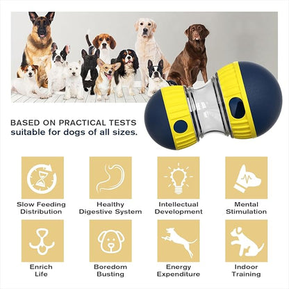 TLKNG Large Size Dog Enrichment Toy for Medium/Small Dogs Treat Dispenser Ball, Puppy Food Dispensing Toys & Puzzles Slow Feeder & Mental Stimulation,Ultimate Boredom Buster