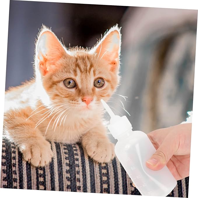 BESPORTBLE 4pcs Pet Feeder Bottle Dog Cat Kitten Puppy Milk Bottle for Easy Feeding and Cleaning