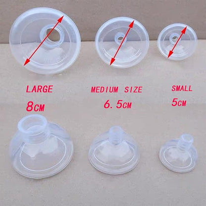 Cat/Dog Inhaler Aerosol Chamber with Valve - Round Silicone Material Cover, Transparent Version (Large)