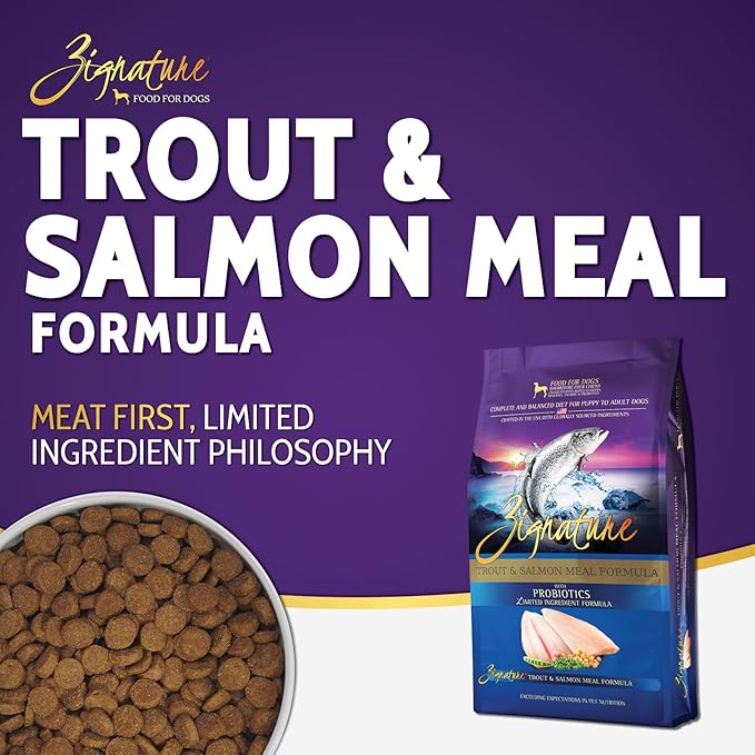 Zignature Trout & Salmon Limited Ingredient Formula Dry Dog Food 4lb
