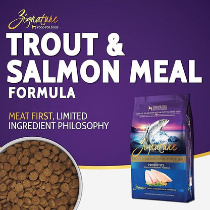 Zignature Trout & Salmon Limited Ingredient Formula Dry Dog Food 4lb