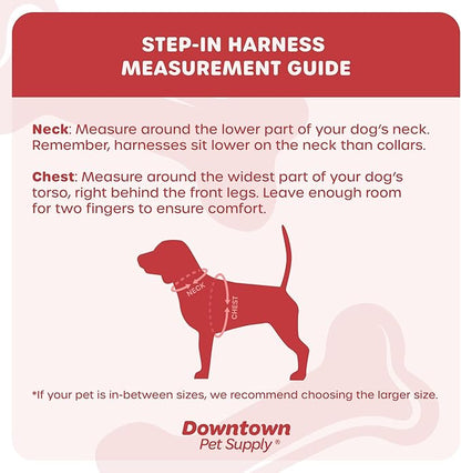 Downtown Pet Supply Step-in Dog Harness – No Pull, Adjustable Padded Mesh with Reflective Trim, Secure Buckle Strap – Comfortable & Breathable Small Dog Harness, Smal, Purple