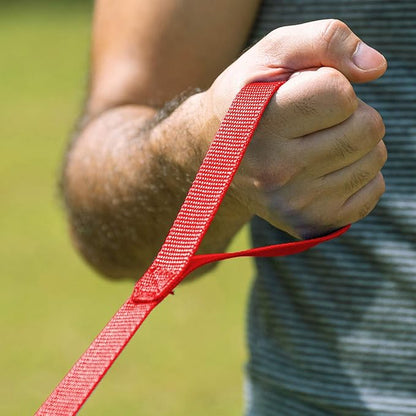 Hi Kiss Dog/Puppy Obedience Recall Training Agility Lead - 15ft 20ft 30ft 50ft 100ft Training Leash - Great for Training, Play, Camping, or Backyard (50 Feet, Red)