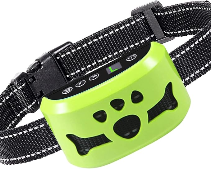 Dog Bark Collar, Anti Bark Collars for Large Medium Small Dogs with 7 Level Sensitivity Adjustable and 4 Stop Barking Modes, Rechargeable Bark Collar No Shock for Dogs with Beep Vibration Shock