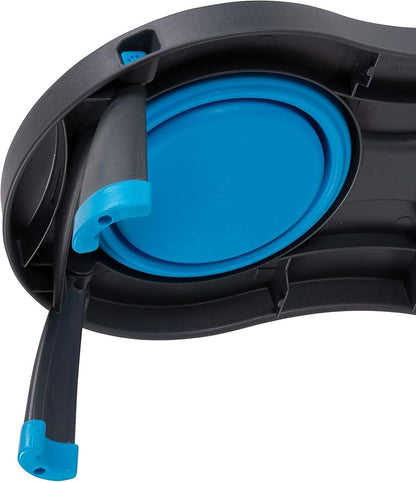 Dexas Pets Double Elevated Pet Feeder, 2.5 Cup Bowls, Pro Blue (PW1104322194)