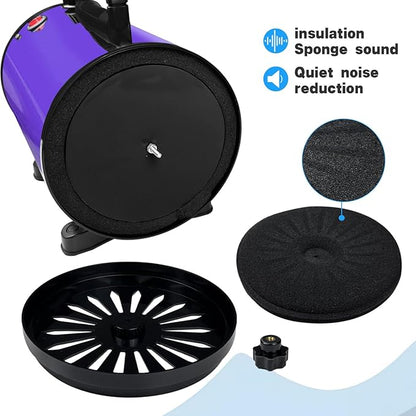 High Velocity Professional Dog Grooming Dryer,Adjustable Temperature and Speed Hair Dryer for Pets with 4 Nozzles