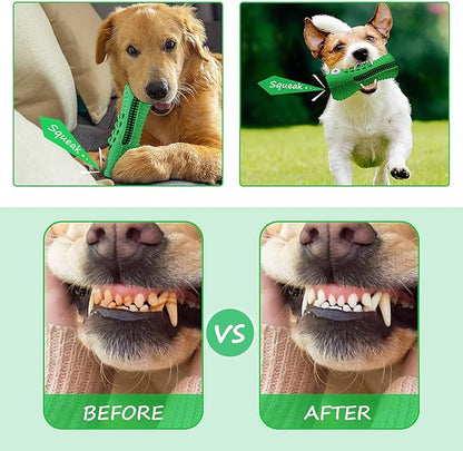 Cutiful Dog Toys for Aggressive Chewers Large Medium Breed, Indestructible Dog Chew Toys, Squeaky Interactive Tough Extremely Durable, Dogs Toothbrush Toys to Keep Them Busy
