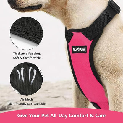 VavoPaw Dog Seat Belt, Safety Vest Dog Car Harness with Adjustable Buckle Dog Seat Belt for Vehicle Nylon Pet Safety Seat Belts Heavy Duty(XXL, Magenta)