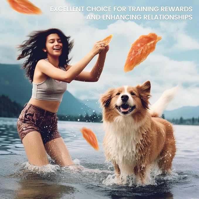 Pawmate Dog Treats Chicken Jerky Tenders, Healthy Human Grade Chicken w/Taurine Rawhide-Free Grain-Free, High Protein Training Reward Treats Snacks for Small Medium Large Breed, 12 Counts, 10.6 oz