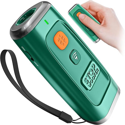 Stop Dog Barking Instantly – Ultrasonic Dog Bark Deterrent Device Humane No-Shock Barking Silencer & Dog Trainer for Indoor & Outdoor Use Effective Bark Control Solution for Small Medium Large Dogs