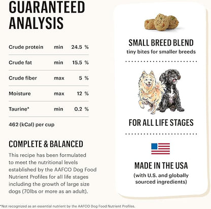 The Honest Kitchen Whole Food Clusters Small Breed Whole Grain Chicken Dry Dog Food, 1 lb Trial Pouch (Pack of 2)