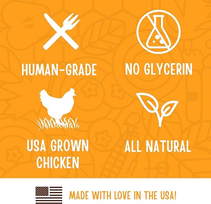Full Moon Dog Treats, Chicken Sticks | Human Grade | All Natural | 16 Ounce | Pack of 2