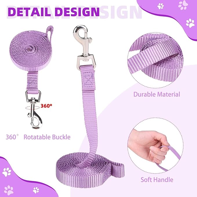 KOOLTAIL Dog Harness for Small Medium Dogs,Dog Harness and Leash Set, Step in No Pull Soft Mesh Padded Adjustable and Reflective Pet Vest Harness Puppy, Plaid Extra Harness for XS S Dogs, Purple S