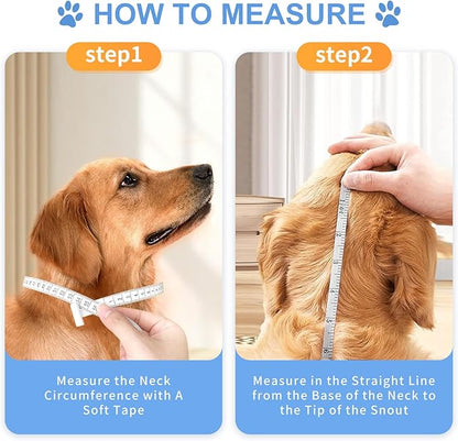 WinWeal Soft Dog Cone Collar for Dogs After Surgery, Transparent Breathable Pet Recovery Collar for Large Medium Dogs, Adjustable Dog Cone Collar, Elizabethan Collar (XL, Black)