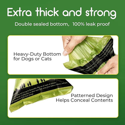 ATIFBOP Biodegradable Dog Poop Bags Rolls 360 Count Scented, Leak Proof and Extra Thick Waste Bag Refill (Scented)