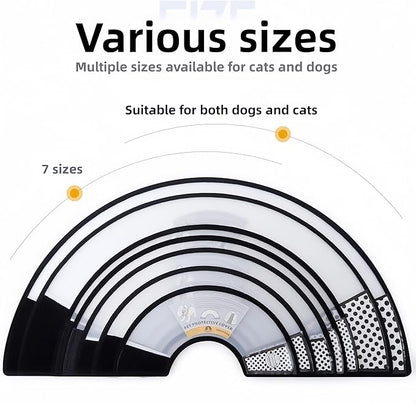 Cone for Dogs to Stop Licking, E Collar for Dogs After Surgery, Dog Recovery Collars & Cones - Safe Physical Barrier, Easy to Clean, Comfortable Wear, Promote Wound Healing, Prevent Self-Mutilation