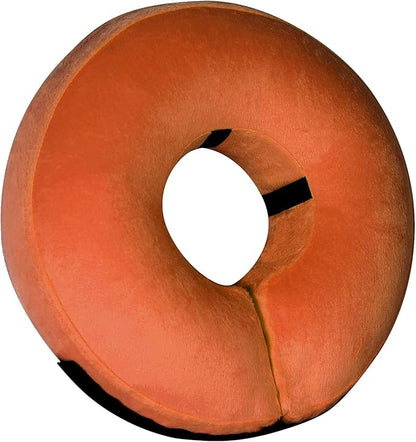 Inflatable Dog Cone Collar-Soft Protective Cone for Surgery, Donut Collar for Large, Medium, Small Dogs and Cats (Orange, Small)