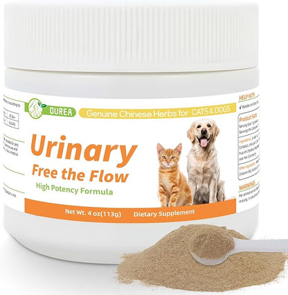Upgraded Formula Dog & Cat Bladder Crystals Treatment or Stone, Bladder Kidney Stones Dissolver for Pet, Cat Dog Urinary Tract Supplements for Kidney and Bladder Stones, Urinary Free The Flow, 4 oz