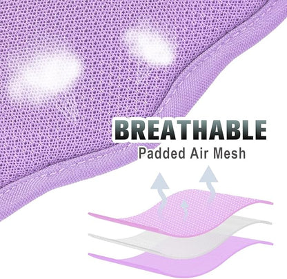 BARKBAY No Pull Dog Harness Large Reflective Dog Harness with Front Clip and Easy Control Handle for Walking Training Running with ID tag Pocket(Violet Purple,XL)