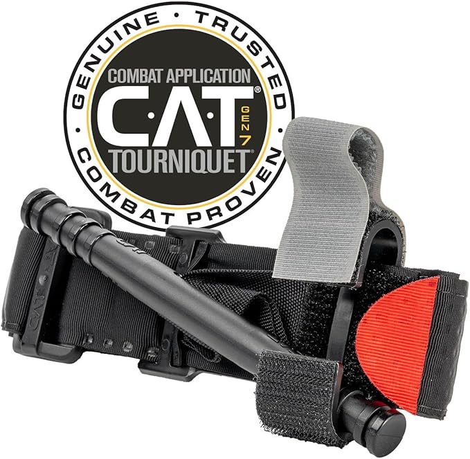 North American Rescue K-9 Handler ROO M-FAK First Aid Kit (Black) NAR K9 MOLLE Mini MFAK for Dogs with C-A-T Tourniquet, Vet Thermometer, HyFin Vent Chest Seals, Gauze (80-1067)