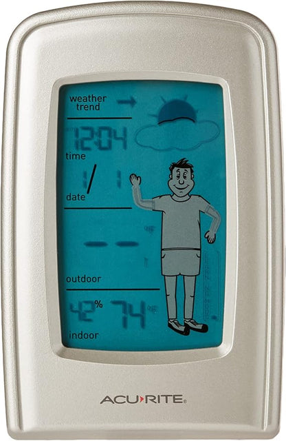 AcuRite 00827 What-to-Wear Wireless Weather Forecaster white, 0.5